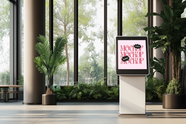 Indoor Kiosk PSD Mockup
