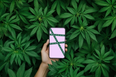iPhone Mockup for CBD Oil Promotions
