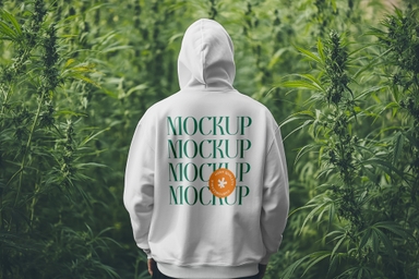Hoodie Mockup for CBD Oil Merch
