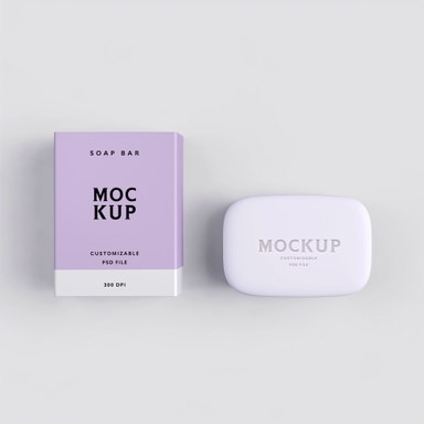 Customizable Soap Packaging Mockup