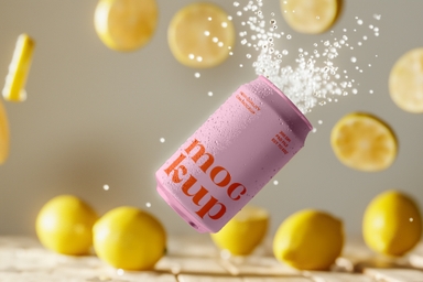 Customizable Lemon Soda Can Mockup