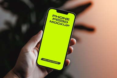 Hand Showcasing Phone Ui Mockup