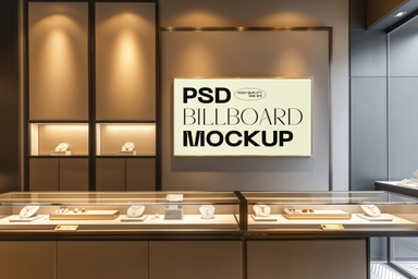 Indoor Jewellery Store Frame Mockup