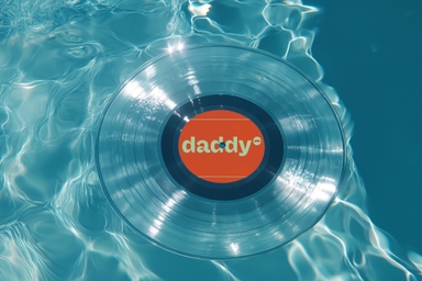 Vinyl Record Mockup Floating in Water