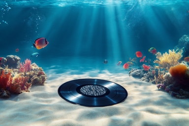 Vinyl Record Mockup at Seabed
