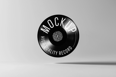 Rolling Vinyl Record Mockup