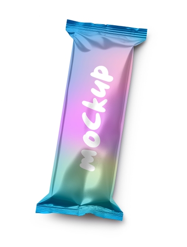 Hyperrealistic Energy Bar Wrapper Psd Mockup