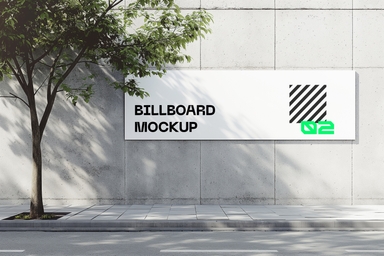 Long Horizontal Street Poster Design Mockup
