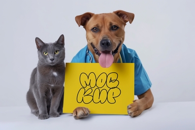 Pet Clinic Poster Design Mockup