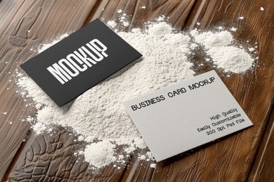 Bakery Shop Business Card Design Mockup