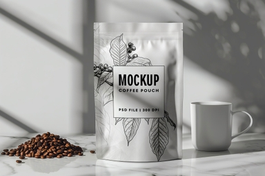 Minimalistic Coffee Product Presentation Mockup