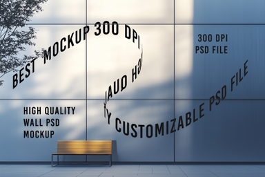 Exterior Wall Branding Mockup