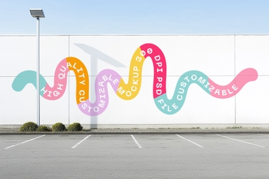 Outside Wall Mockup PSD