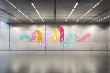 Subway Wall Branding Mockup