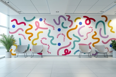 Waiting Room Wall Mockup