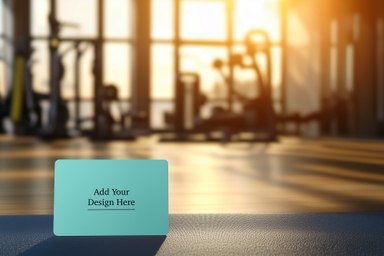 Business Card Mockup for Fitness Trainers
