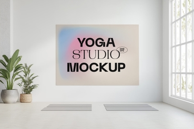 Minimal Yoga Studio Mockup