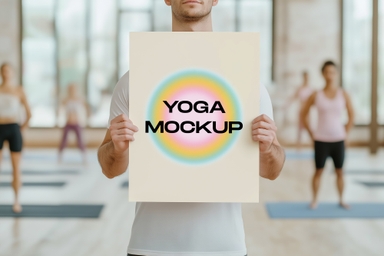 Yoga Studio Promotion Poster Mockup
