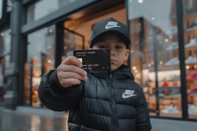 Kids Pocket Money Card Mock up