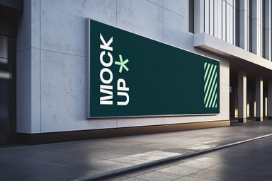 Urban Vibes Building Signage Mockup