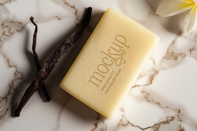 Vanilla Soap Bar PSD Mock-up Download