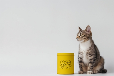 Cat Food Can Packaging Mockup