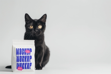 Customizable Cat Food Bag Mockup