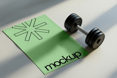 Gym Branding A4 Paper Mockup