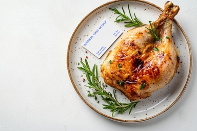 Chicken Brand Business Card Mockup