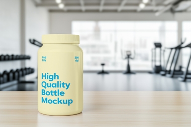 Gym Protein Jar Mock-up