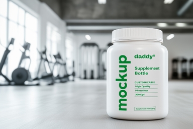 Gym Protein Powder PSD Mockup