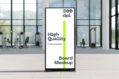 Gym Vertical Ad Screen Mockup