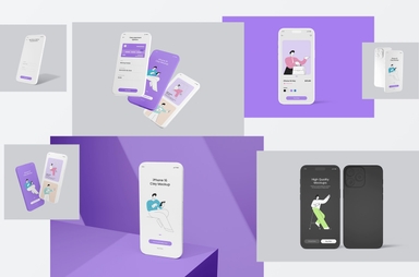 iPhone 16 Clay Mockup