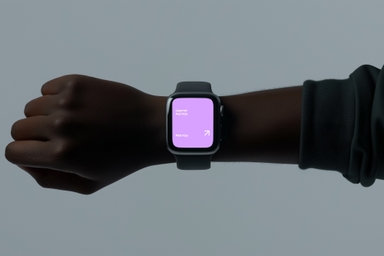 Apple Watch Mock-up on Wrist