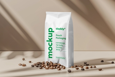 Gusset Pouch Mockup for Premium Coffee Blends
