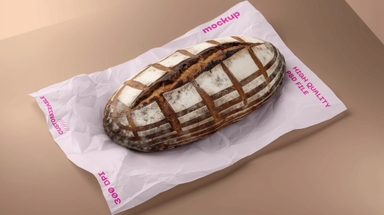 Bakery Branding Parchment Paper Mockup
