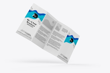 DL-4 Fold Brochure Mockup with Customizable Option