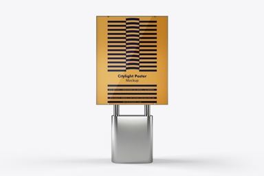 Street Lightning Billboard Mockup