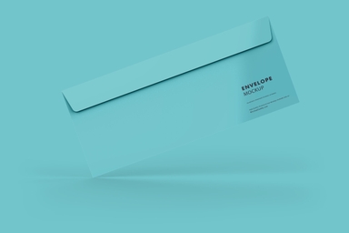 Free Commercial Envelope Mockup