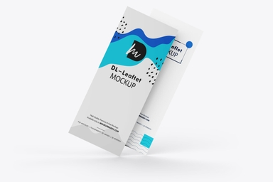 Free DL Leaflet Mockup
