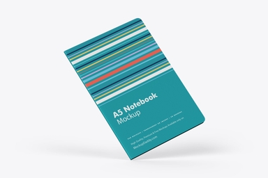 A5 Size Notebook Mockup