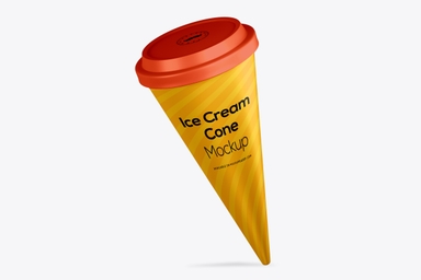 Ice Cream Cone Mockup