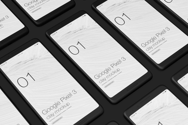 Google Pixel 3 Clay Mockup