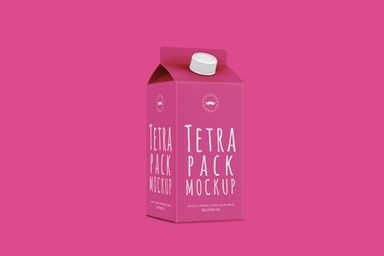 Juice Tetra Pack Mockup