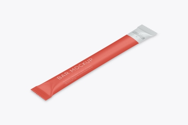 Long Stick Sachet Mockup