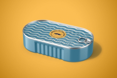 Sardine Tin Mockup