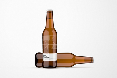 British Beer Bottle Mockup