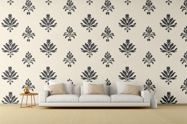 Living Room Wall Paint Design PSD Mockup