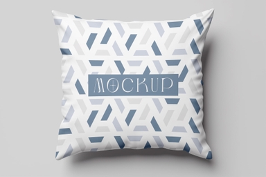 Cushion Mockup with Customizable Design Option