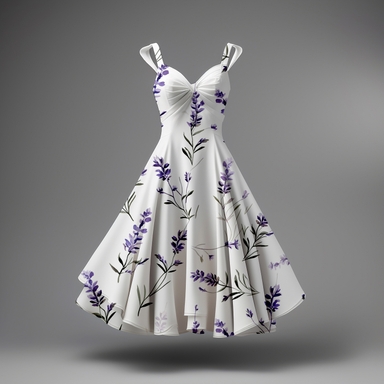 Woman Dress Mockup with Dark Backdrop